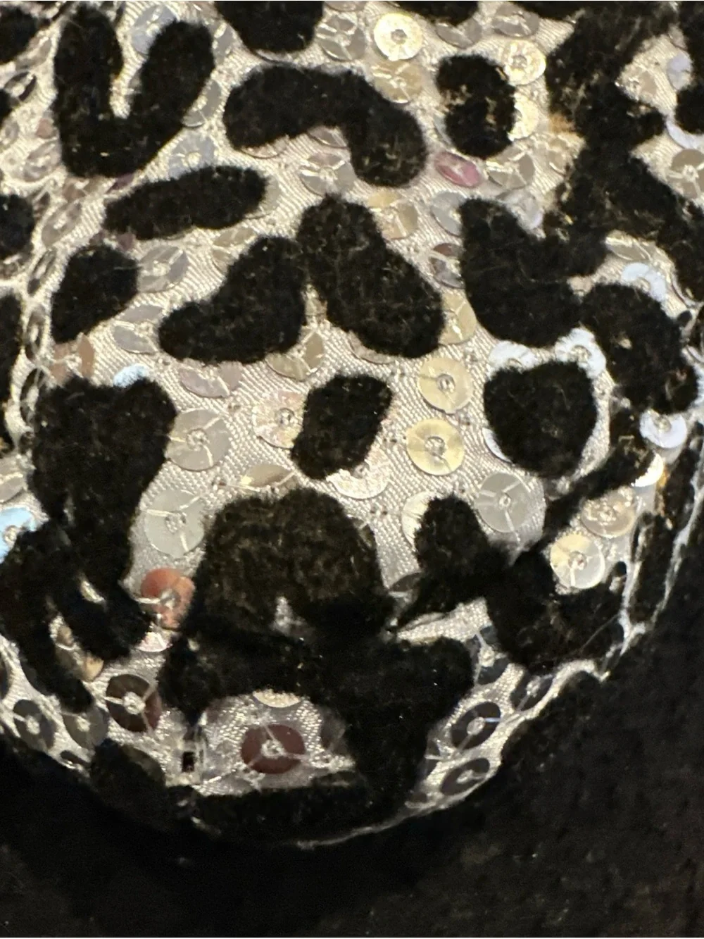 Leopard Sequin Cozy Slippers with Bright Trim